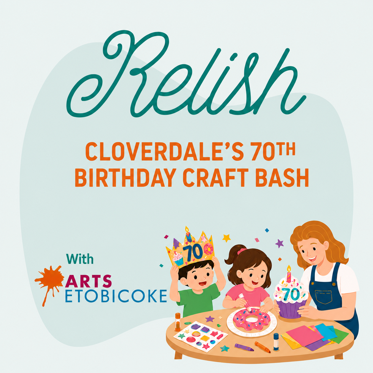 Cloverdale's 70th Birthday Craft Bash